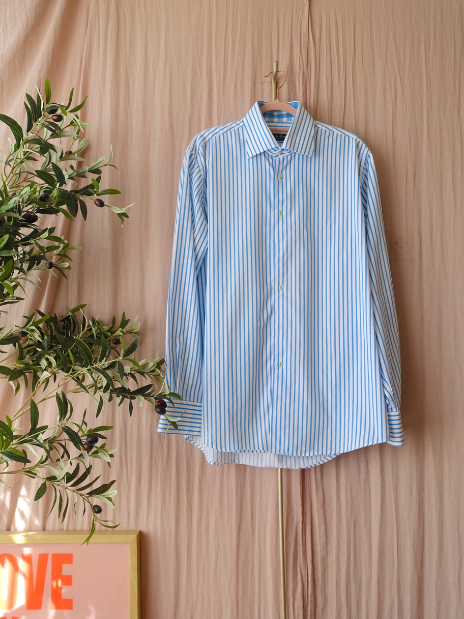 Ledûb classic but oversized striped shirt