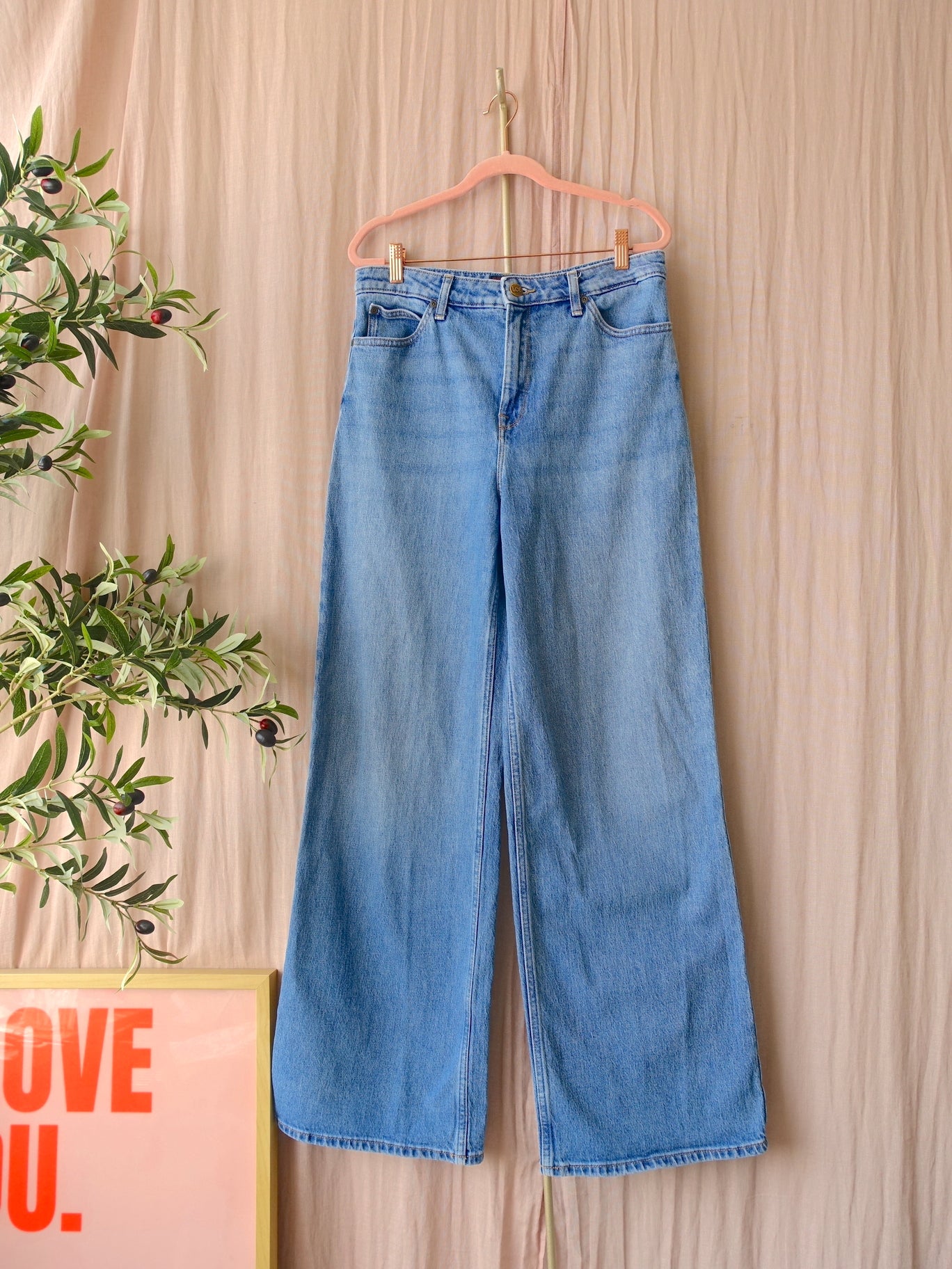 LEE Stella high waist a-line wide leg jeans take the hint