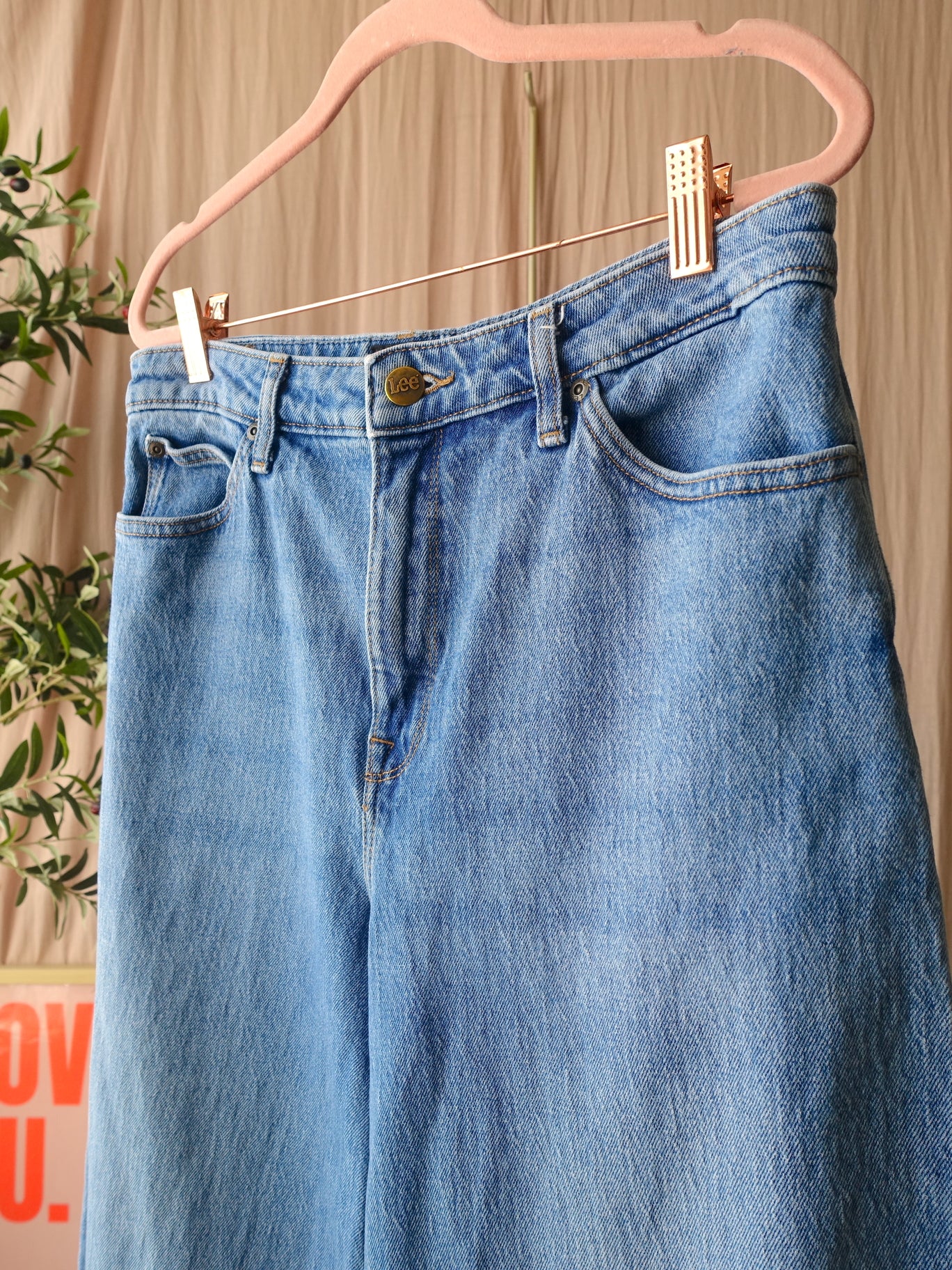 LEE Stella high waist a-line wide leg jeans take the hint