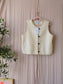 Levete Room the bouclé waistcoat ecru