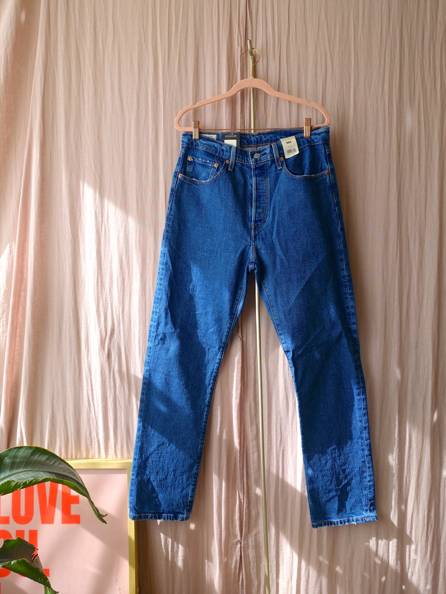 Levi's 501 original cropped classic indigo