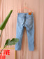 Levi's 501 original cropped destroyed midblue