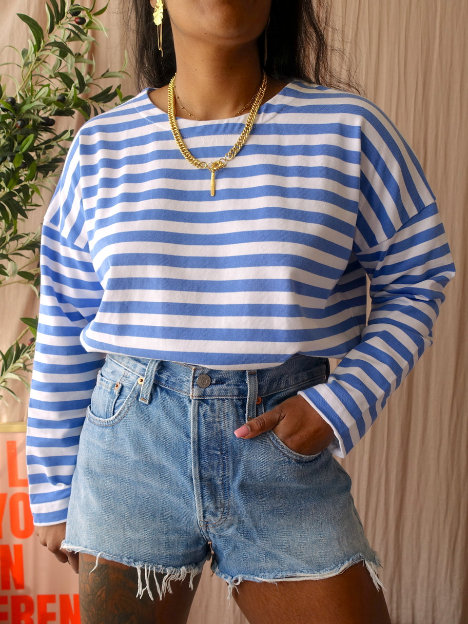 Levi's 501 original short mediumstone denim