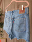 Levi's 501 original short mediumstone denim