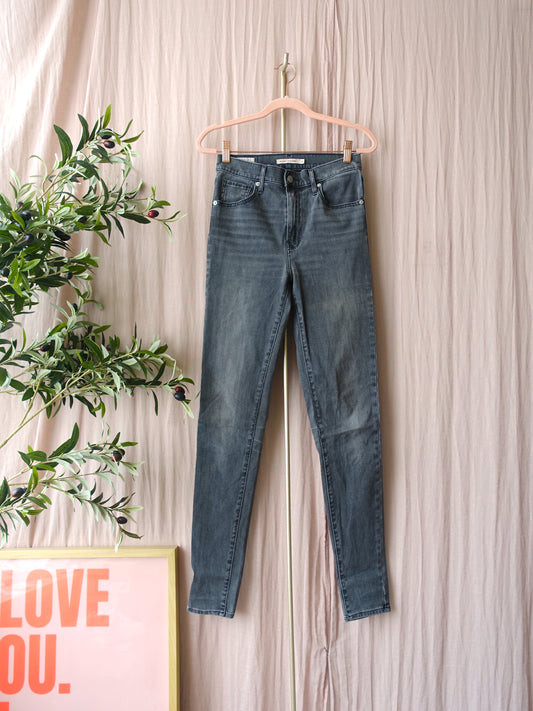 Levi's mile high super skinny jeans mid grey