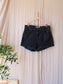 Levi's a-line mom denim shorts washed black