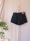 Levi's a-line mom denim shorts washed black