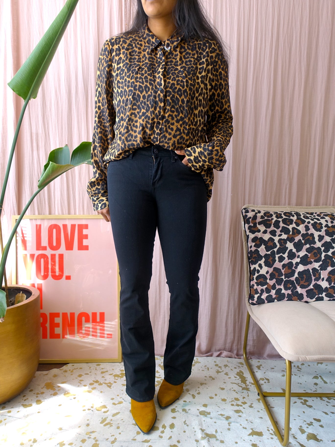 Levi's 715 mid rise bootcut jeans zwart