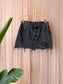 Levi's deconstructed denim skirt antraciet