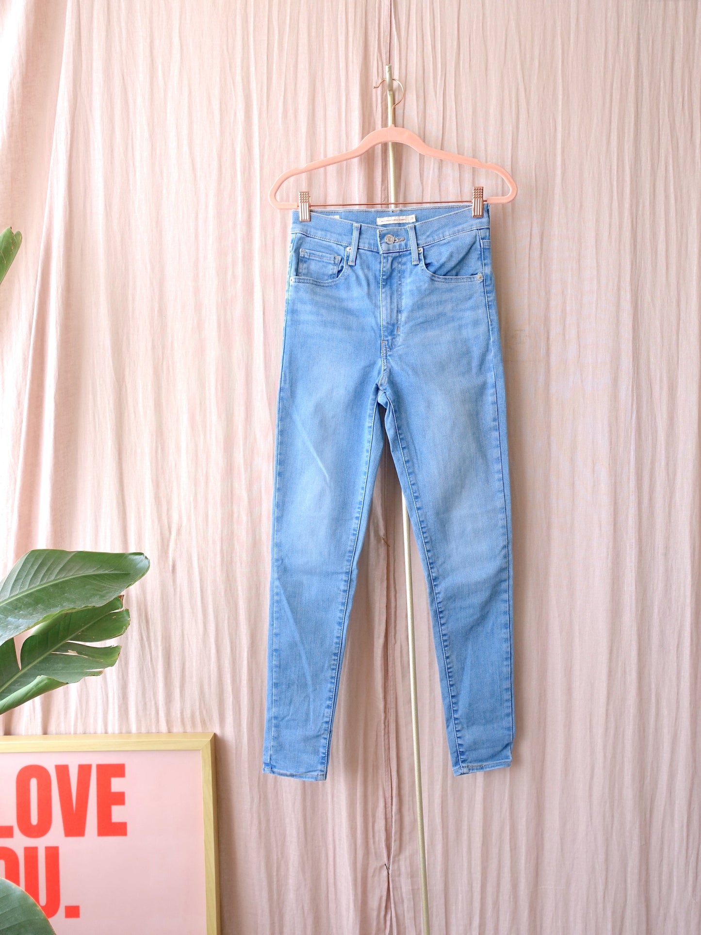 Levi's Mile High Super Skinny light blue