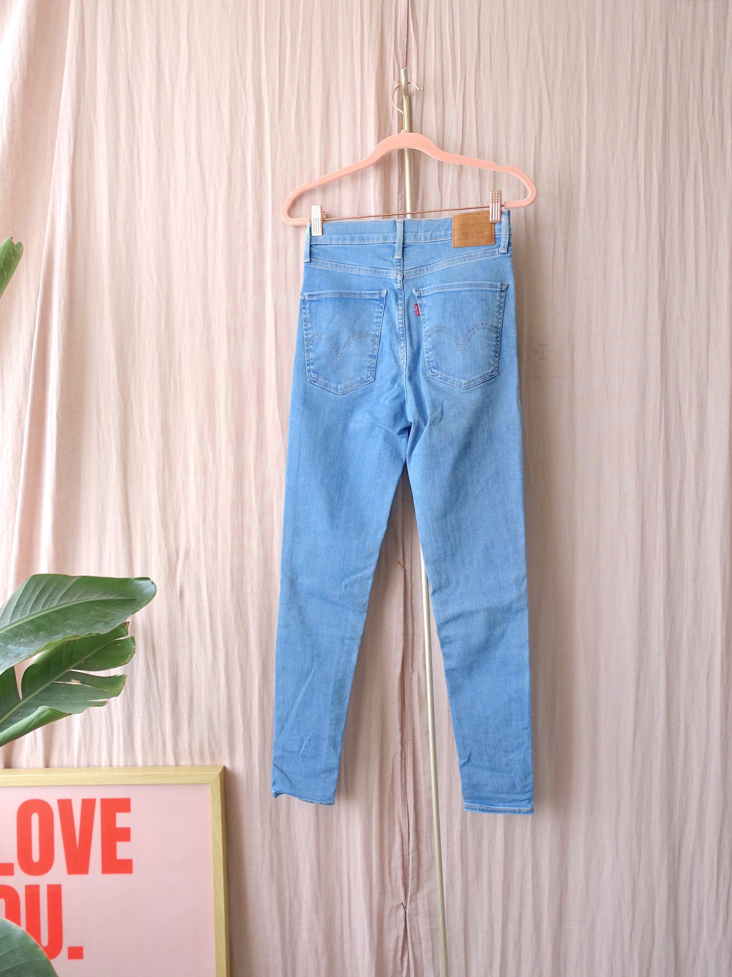 Levi's Mile High Super Skinny light blue