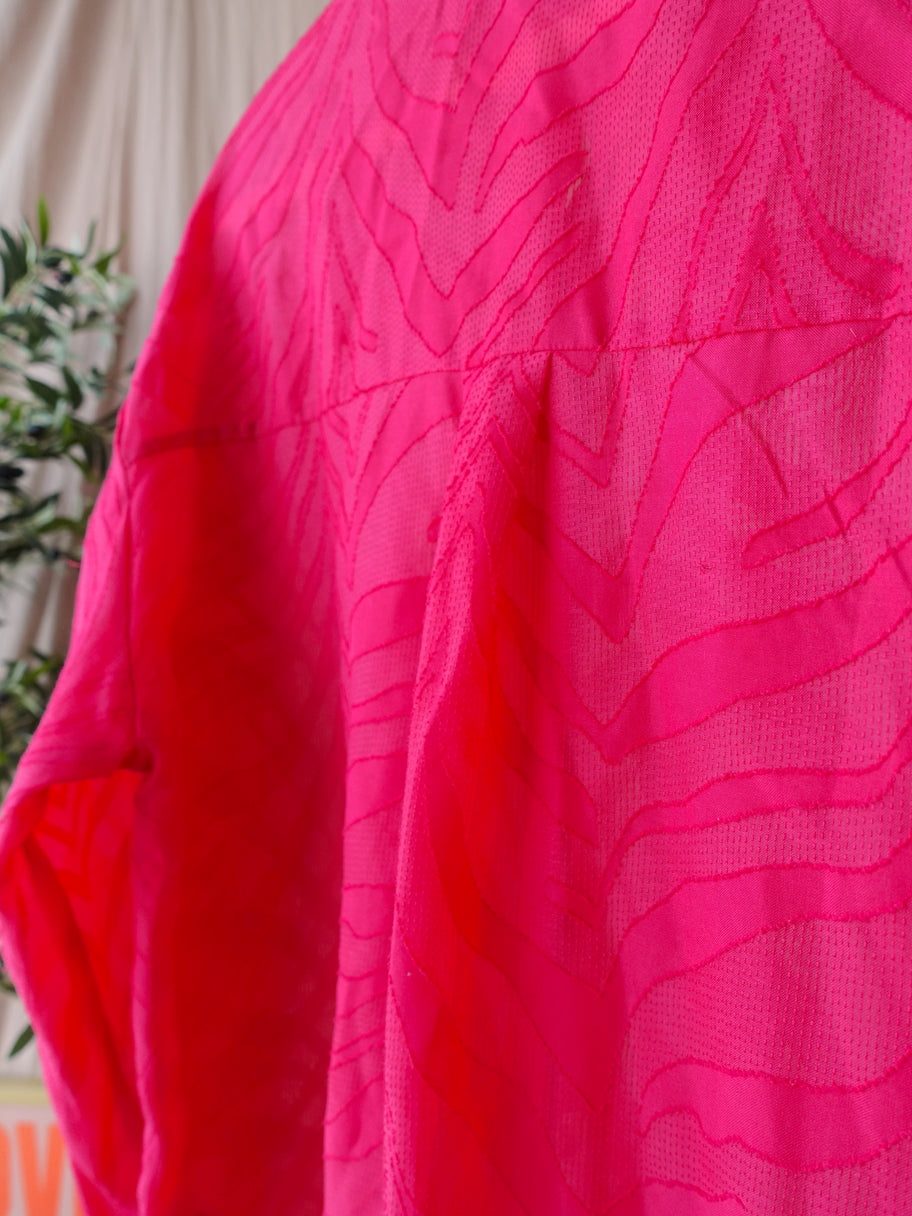 Loavies structured summer shirt french fuchsia