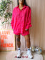 Loavies structured summer shirt french fuchsia