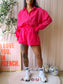 Loavies structured summer shirt french fuchsia