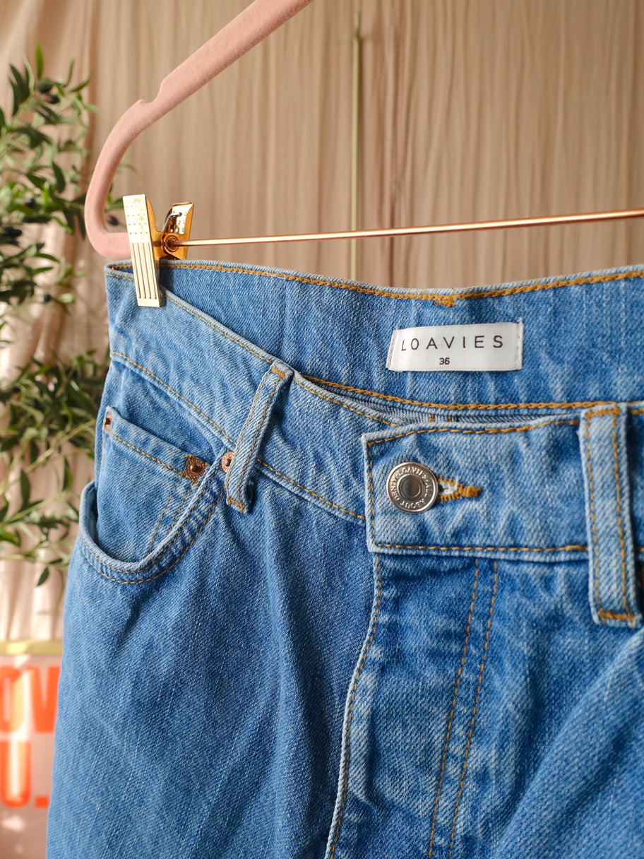 Loavies 'your every wish' wide leg embroidered jeans