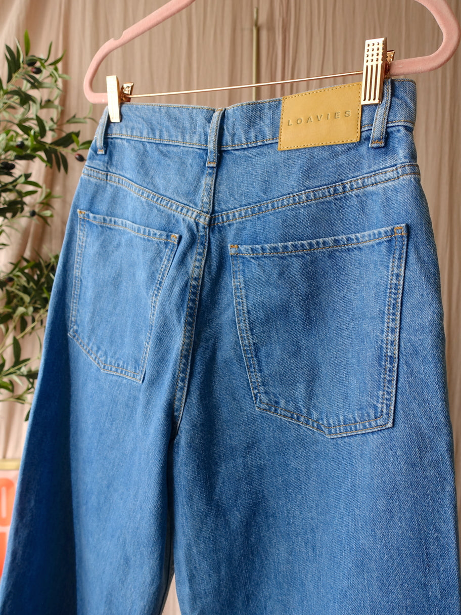 Loavies 'your every wish' wide leg embroidered jeans