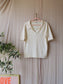 Nukus ruth oversized knit polo ecru sand