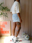 Nukus ruth oversized knit polo ecru sand