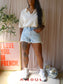 Nukus ruth oversized knit polo ecru sand