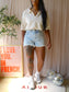 Nukus ruth oversized knit polo ecru sand