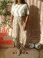 Lois Dana oxford tan omaha worn dad fit jeans
