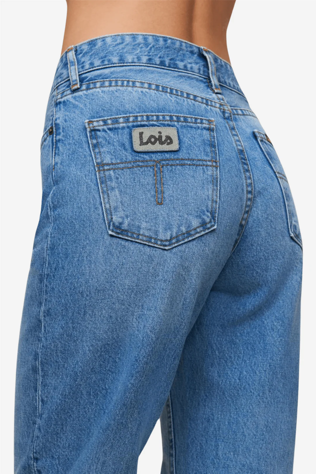 Lois Ninette 90's rigid flare triple stone L34