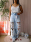 Lois skater loose fit jeans vignon destroy bleach
