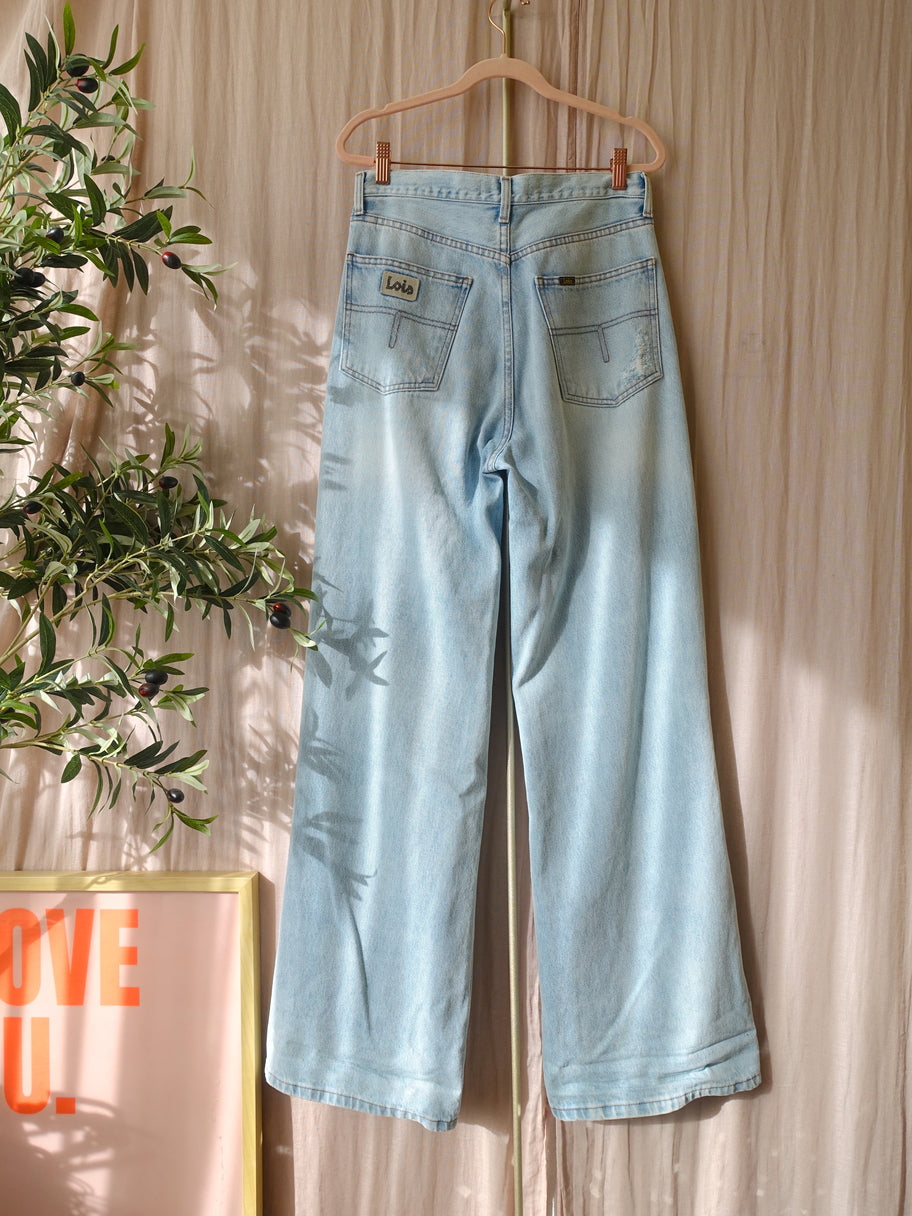 Lois skater loose fit jeans vignon destroy bleach