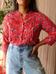 Lolly's Laundry lurex floral top helena