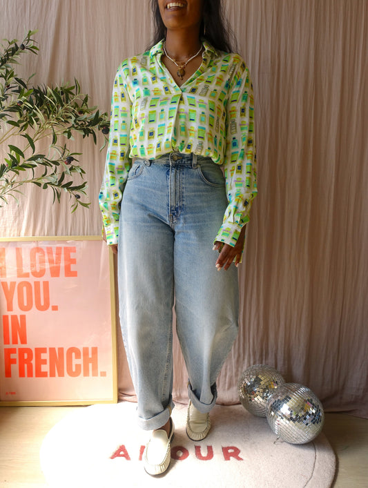 Louis and Mia the fragrance print blouse