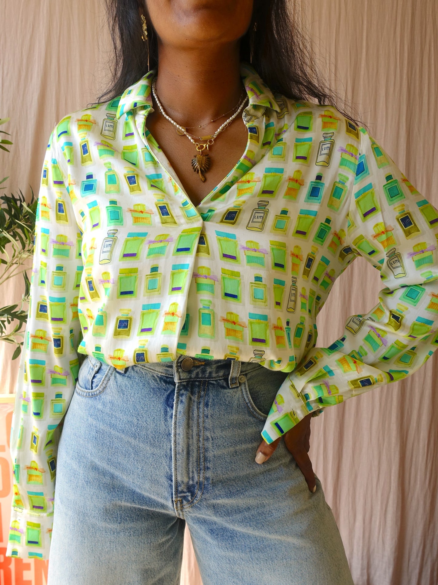 Louis and Mia the fragrance print blouse