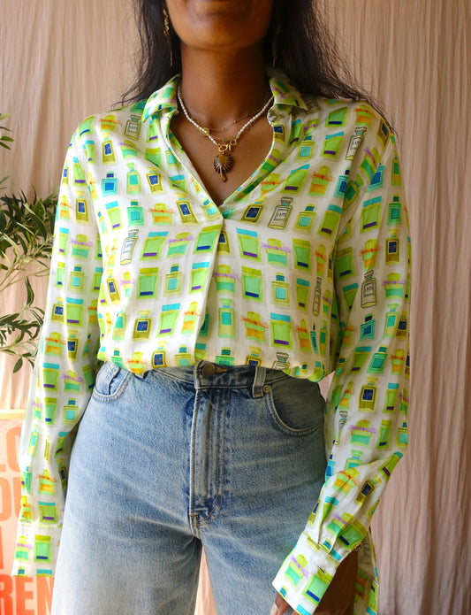 Louis and Mia the fragrance print blouse