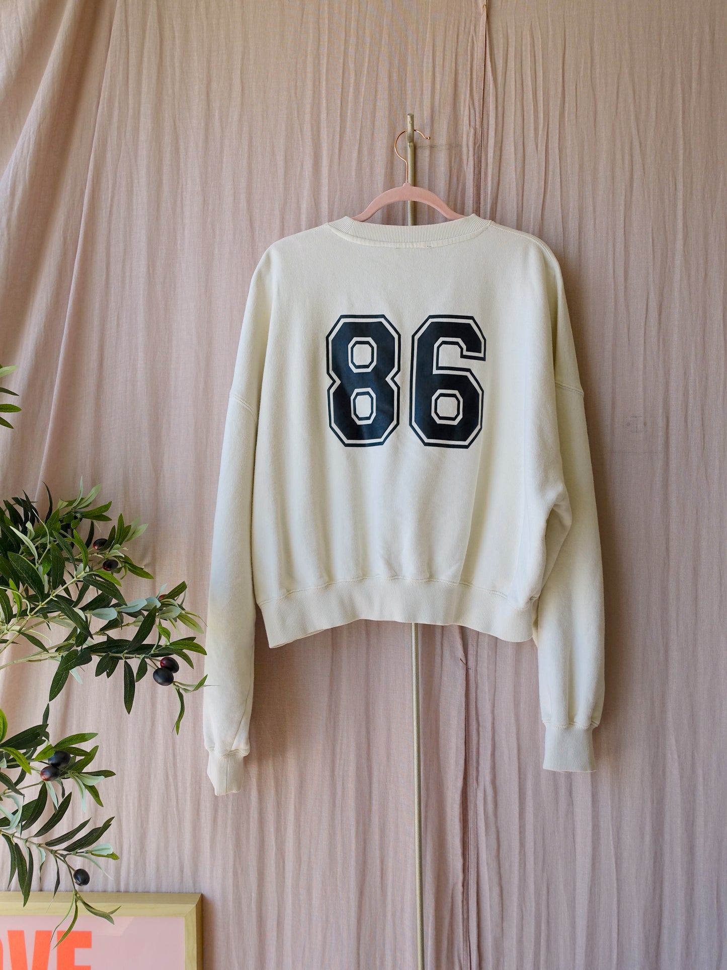 Love Stories sloane oversized cropped sweater ecru