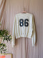 Love Stories sloane oversized cropped sweater ecru