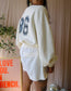 Love Stories sloane oversized cropped sweater ecru