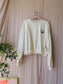 Love Stories sloane oversized cropped sweater ecru