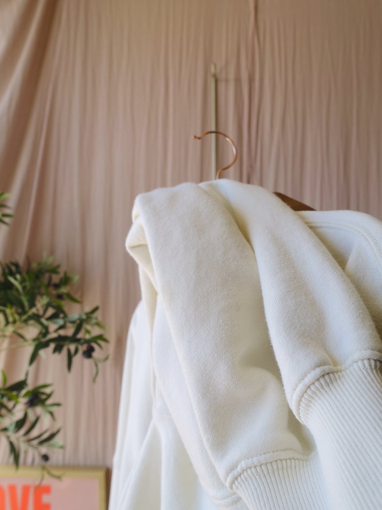 Love Stories sloane oversized cropped sweater ecru