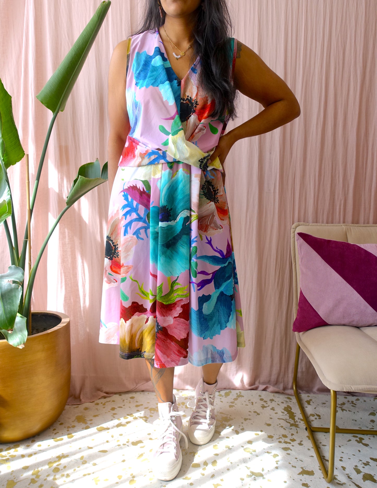 Lovely Dress Saskia travelstof jurk flowerbomb