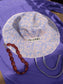 Love Stories the floral boho hat pale lilac