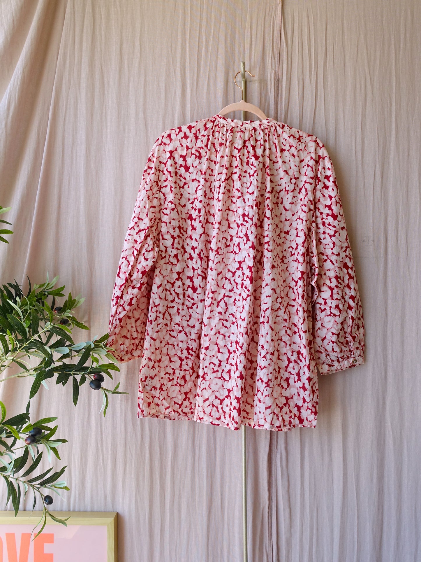 Love Stories loose fit leopard blouse
