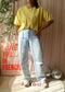 Luisa Cerano exclusive cashmere & wool tee sunshine yellow