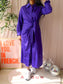 Luisa Cerano Premium poplin cotton jurk violet indigo