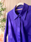 Luisa Cerano Premium poplin cotton jurk violet indigo