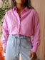 MSCH loose fit poplin cotton shirt bubblegum pink