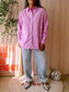 MSCH loose fit poplin cotton shirt bubblegum pink