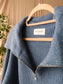 MSCH gitta quarter zip knit denim blue