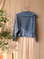 MSCH gitta quarter zip knit denim blue