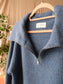 MSCH gitta quarter zip knit denim blue