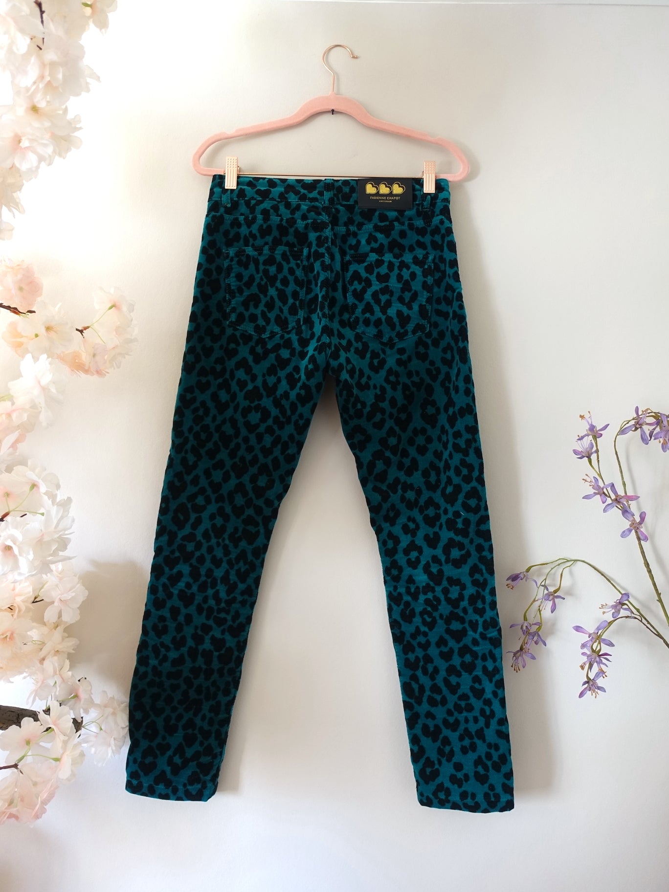 Fabienne Chapot sierra penny velvet trouser teal