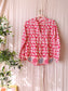 Maison Hotel bohemian cotton blouse scarlet